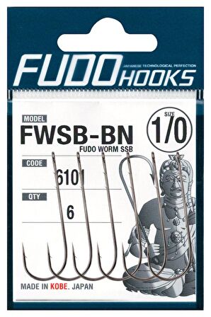 Fudo 6101 Worm SSB Black Nikel Uzun SAP Tırnaklı İğne NO:6