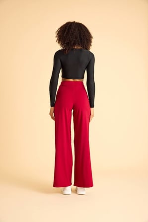 Bordo Yoga Tayt Pantolonu