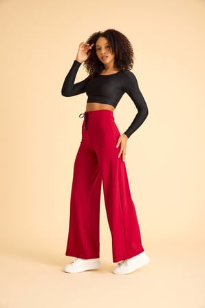 Bordo Yoga Tayt Pantolonu