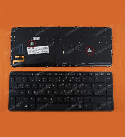 Hp EliteBook 745 G2 Klavye Türkçe Siyah Işıklı