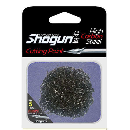 Shogun 1522 Best Kirby Siyah Çapraz 100 lü Olta İğnesi No:10