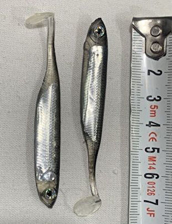 RYUJİ REAL FİSH 8 CM SİLVER  SİLİKON YEM