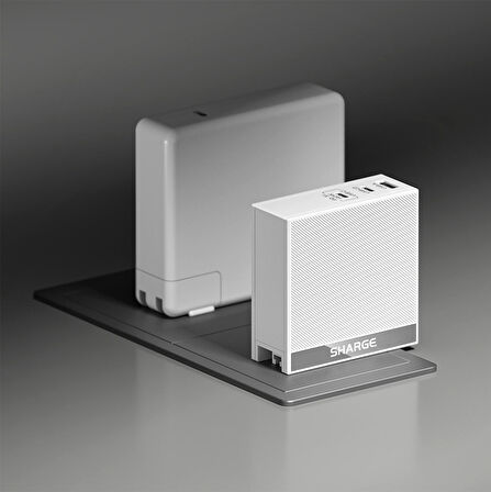 Sharge S140 - 140W PD3.1 GaN Hızlı Şarj Cihazı - Turuncu