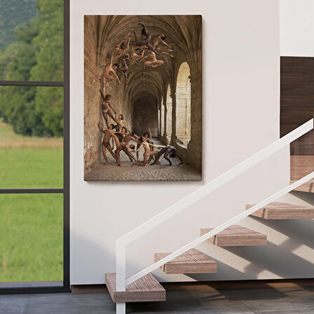 Rob Woodcox İnsan Dalgasi Adlı Eseri Duvar Tablosu-6389