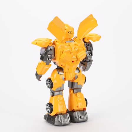 Tower Thunder Uzaktan Kumandalı 40 Cm Robot  Sarı – Disk Atabilen Işıklı ve Sesli Robot