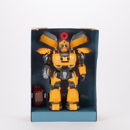 Tower Thunder Uzaktan Kumandalı 40 Cm Robot  Sarı – Disk Atabilen Işıklı ve Sesli Robot