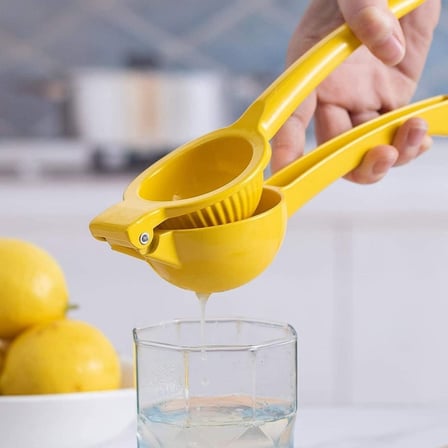 Kararlı Ticaret® Sarı Metal Limon Sıkacağı, Manuel Narenciye Sıkma Aparatı
