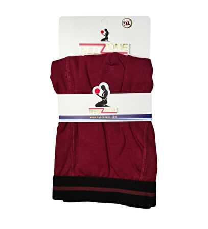 Erkek Büyük Beden Battal Boy Likralı Boxer Bordo