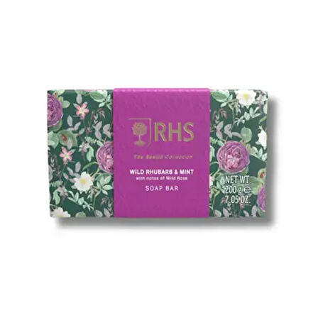Rhs The Rewild Wild Rhubard & Mint With Notes Of Wild Rose Sabun 200 Gr