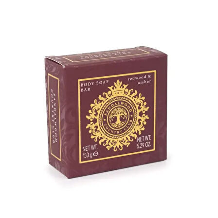 Sandalwood Country Club Sabun Bar Redwood & Amber 150 Gr