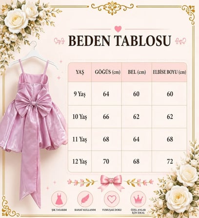 Kız Çocuk Abiye Siyah Monoray Parlak Kumaş Balon Etekli Askılı  Fiyonklu Abiye Elbise 9-12 Yaş Doğum Günü Düğün Davet Elbisesi