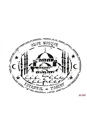 Sultanahmet Cami Cadence A4 Stencil AS589