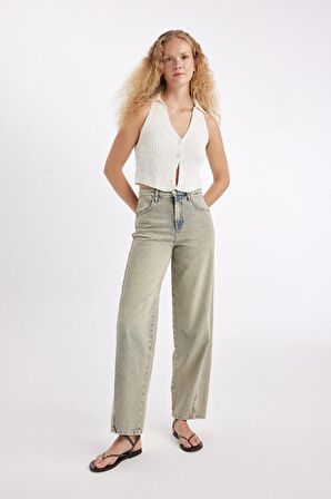DeFacto Coool Slim Fit Dar Kesim Düğmeli Triko Yelek	 D3584AX24HSER103
