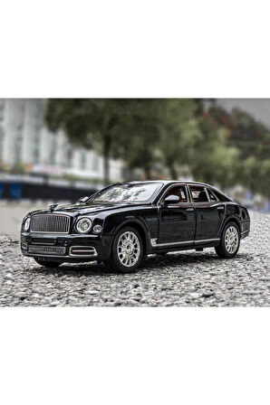 Bently Diecast Metal Model Araba Koleksiyon Araba Sesli Işıklı 21 Cm Bently Mulsanne Araba 1:24