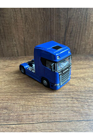 Sesli Işıklı Scania Tır R73O Oyuncak Tır Kafası Taşıyıcı  1/64 Oyuncak Tır Kafası Mavi 12 Cm