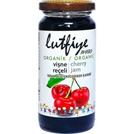 Lütfiye Organik Vişne Reçeli 280 gr