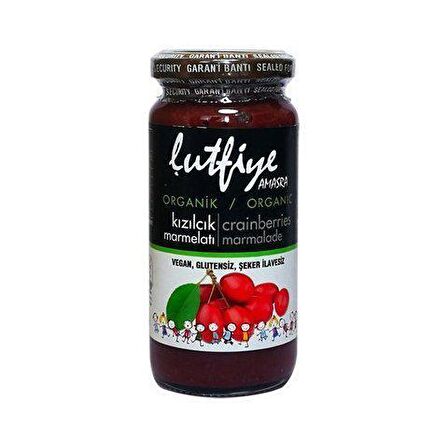 Lütfiye Organik Kızılcık Marmelatı 280 gr