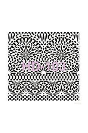Hd103 Home Dekor Stencil 45x45