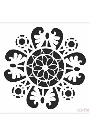 Hd119 Home Dekor Stencil 45x45