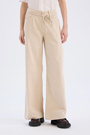 DeFacto Coool Gabardin Pantolon Wide Leg Yüksek Bel Geniş Bol Paça E1794AX25SPER222