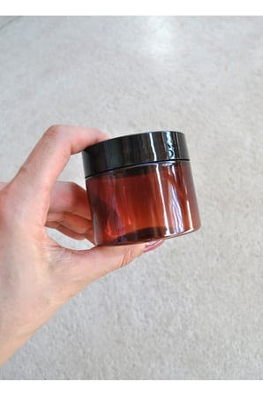 4 Adet 100 ml Amber Pet Kavanoz Krem Takı Seyahat Kavanozu Organizer Plastik 100 cc