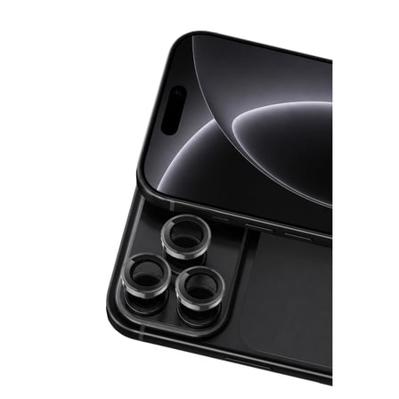 Newface Apple İphone 18 Pro Raze Metal Kamera Lens - Siyah iegxx