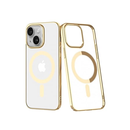 Apple İphone 14 Plus Kılıf Element Magneticsafe Sert Kapak - Gold iegxx