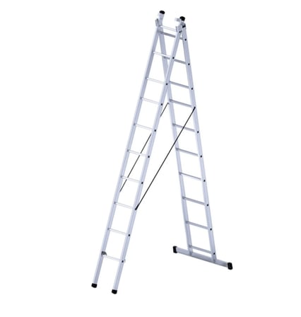 2X3 = 6 Mt +1 A Tipi Alüminyum Sürgülü Merdiven Çok Amaçlı/Pratik/Kolay