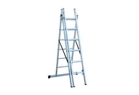 3X2 = 6 Mt +1 A Tipi Alüminyum Sürgülü Merdiven Çok Amaçlı/Pratik/Kolay