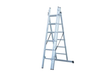 3X2 = 6 Mt +1 A Tipi Alüminyum Sürgülü Merdiven Çok Amaçlı/Pratik/Kolay