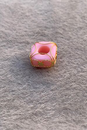 Altın Pembe Büyük Boy Telkari Hülyam Boncuk