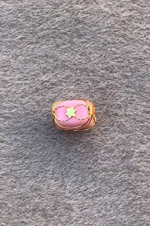 Altın Pembe Büyük Boy Telkari Hülyam Boncuk