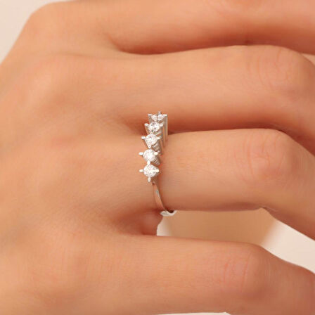 14 Ayar Altın Büyük Boy Beştaş Yüzük