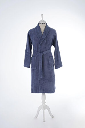 Colourist Şal Yaka Bornoz Indigo Xl Beden