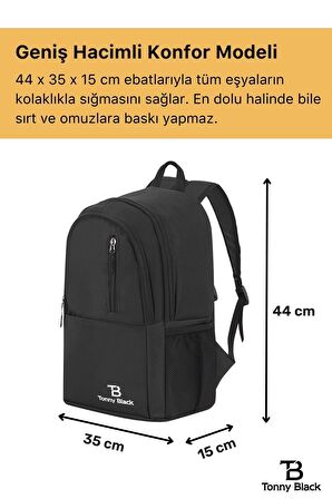 Orijinal Unisex Çok Gözlü Su Geçirmez Spor Kurs Laptop Seyahat Ve Günlük Kullanım İçin Sırt Çantası