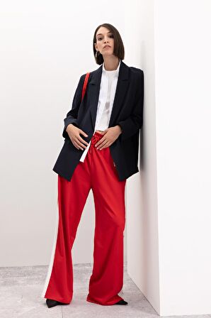 DeFacto Oversize Geniş Kalıp Ceket Yaka Düğmeli Basic Düz Blazer Ceket D4418AX24AUNV199