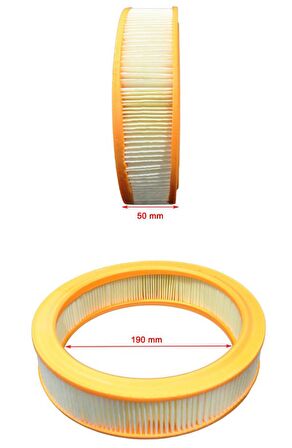 Renault Super5 1.0, 1.1, 1.4 1984-1990 Hava Filtresi