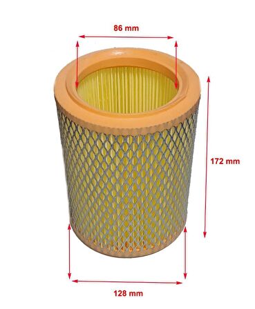 Renault Trafic 1.4, 1.6, 1.7 1980-1994 Hava Filtresi