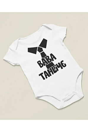 Baba Tahliye Yazılı Pamuklu Yumuşak Unisex Çıtçıtlı Body Zıbın