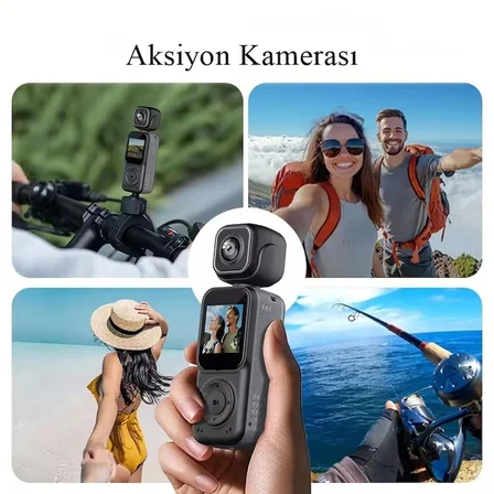 4K Mini Wifi Aksiyon Kamerası Taşınabilir Video Kaydedici 1,56' Ekranlı