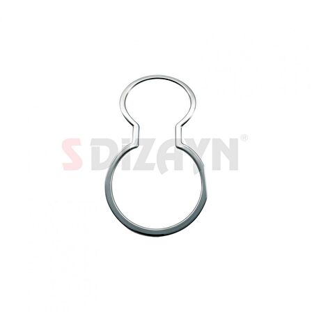 S-Dizayn Kia Sportage Krom Bardaklık Çerçevesi 2010-2014