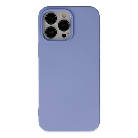 Apple iPhone 14 Pro Kılıf Nano içi Kadife Silikon - Lila