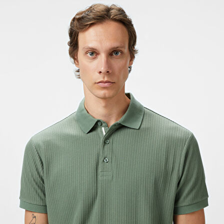 Nautica Erkek Yeşil Regular Fit Polo Yaka T-Shirt