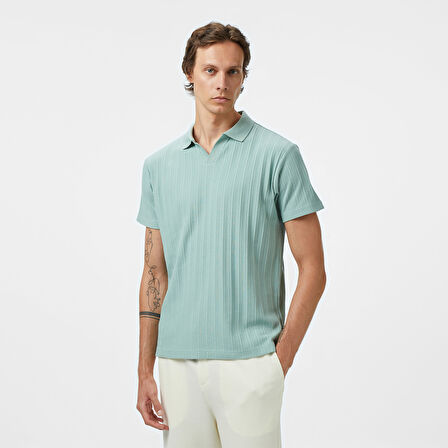 Nautica Erkek Yeşil Classic Fit Polo Yaka T-Shirt