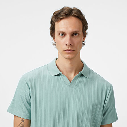 Nautica Erkek Yeşil Classic Fit Polo Yaka T-Shirt