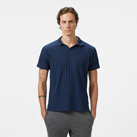 Nautica Erkek Lacivert Classic Fit Polo Yaka T-Shirt