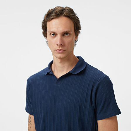 Nautica Erkek Lacivert Classic Fit Polo Yaka T-Shirt