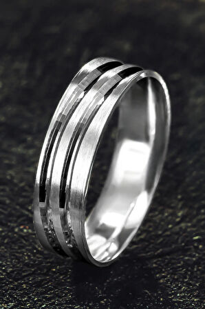 Erkek Gümüş Alyans - Zarif 925 Ayar Erkek Yüzük