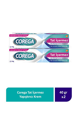 Tat İçermez Diş Protezi Yapıştırıcı Krem 40g (2 Adet)