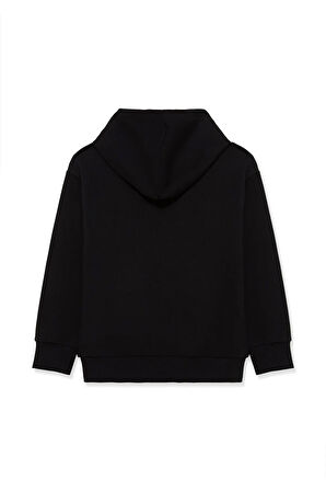 KND-250002 Basic Kapüşonlu 3 İplik Kışlık Okul Sweatshirt 